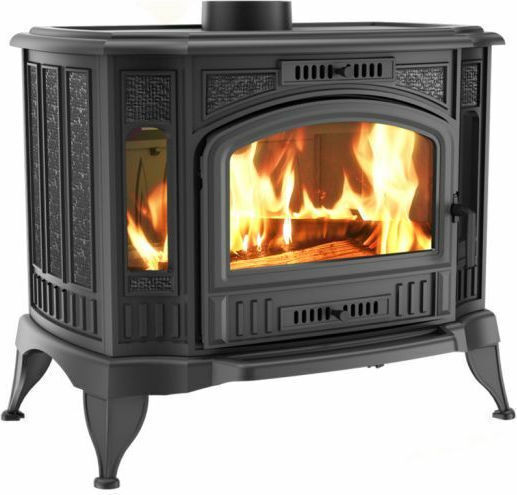 Kratki Koza K9 130 Metalic Soba pe lemne Încălzitor de aer 10kW Negru