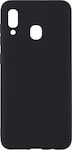 Hurtel Back Cover Σιλικόνης Matte Μαύρο (Galaxy A20e)