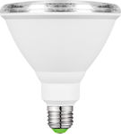 VK Lighting VK/05140/E/W Λάμπα LED για Ντουί E27 και Σχήμα PAR38 Θερμό Λευκό 1000lm
