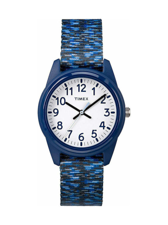 Timex Watch with Blue Fabric Strap TW7C120004E