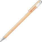 Pentel Στυλό Gel 0.8mm με Πορτοκαλί Mελάνι Hybrid Milky Pastel Orange