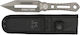 K25 Tactico Thrower Messer Grau in Lederhülle