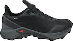 Salomon Alphacross GTX Ανδρικά Αθλητικά Παπούτσια Trail Running Μαύρα Αδιάβροχα με Μεμβράνη Gore-Tex