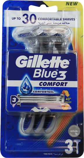 Gillette Blue 3 mit & Gleitstreifen 3Stück