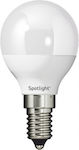 Spot Light LED Lampen für Fassung E14 und Form G45 Warmes Weiß 550lm 1Stück