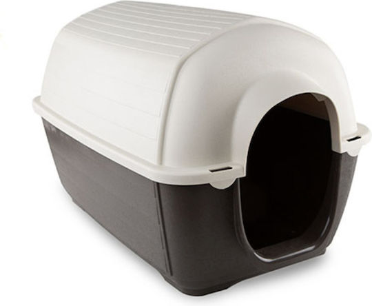 Pet Camelot Dog Kennel Σπιτάκι Σκύλου Πλαστικό Εξωτερικού Χώρου Καφέ 60x89x60cm