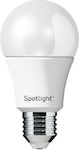 Spot Light LED Lampen für Fassung E27 und Form A60 Kühles Weiß 800lm 1Stück