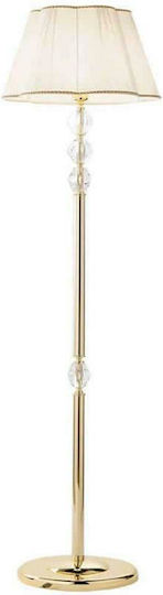 Ondaluce Brigida Floor Lamp H175xW40cm. with Socket for Bulb E27 Gold