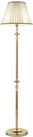 Ondaluce Patricia Stehleuchte H175xB40cm. mit Fassung für Lampe E27 Gold