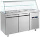 Bambas Frost Vitrină de Congelare De Podea cu Capacitate 10x1/1 GN / 1/4 GN 139x70x130cm SMGN 139