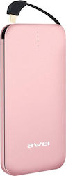 Awei P20K 8000mAh Rose Gold Power Bank Awei P20K 8000mAh Rose Gold Power Bank