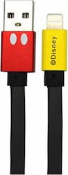 Disney Flach USB-A zu Lightning Kabel Mehrfarbig 1m (DUSMIC009)