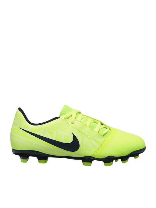 Phantom Venom Club Fg FG Ghete De Fotbal Pentru Copii Cu Crampoane Galbene