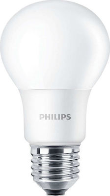 Philips Becuri LED pentru Soclu E27 și Formă A60 Alb natural 806lm 1buc