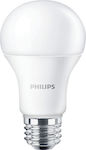 Philips LED Lampen für Fassung E27 und Form A60 Kühles Weiß 1055lm 1Stück
