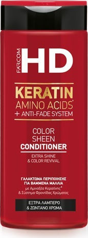 Farcom HD Keratin Amino Acids & Anti-Fade System Conditioner Reconstruction/Nourishment for Coloured Hair 330ml