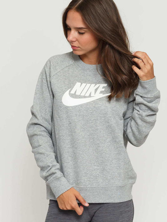 Nike Sportswear Essentials Γυναικείο Φούτερ Γκρι