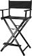 Eurostil Black Aluminum Makeup Chair Chair for Makeup Black 06156/50
