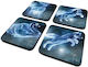 Pyramid International Harry Potter Patronus Untersetzer Kunststoff Blau 10x10cm 4Stück