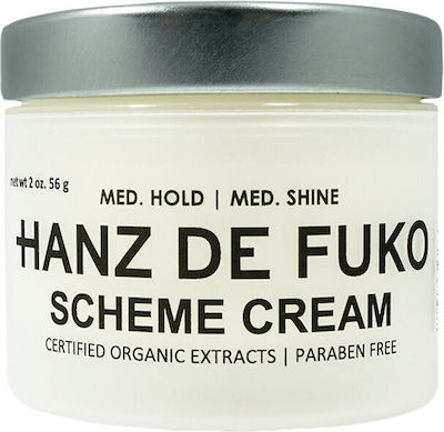 Hanz de Fuko Scheme Hair Styling Cream with Shine with Medium Hold 60ml