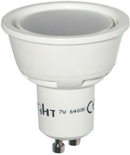 Spot Light Λάμπα LED 7W για Ντουί GU10 και Σχήμα MR16 Θερμό Λευκό 550lm