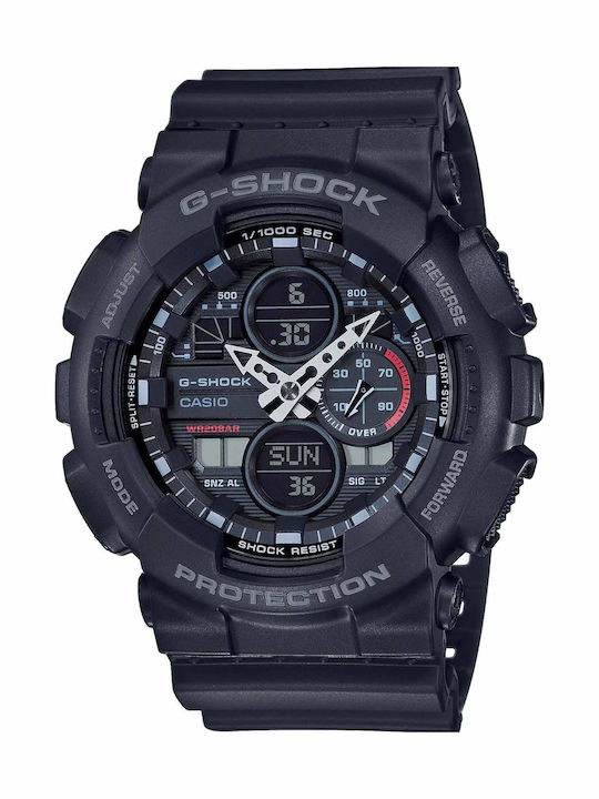 Casio G-shock Analog/Digital Men's Watch 51.2mm Chronograph Battery with Black Rubber Strap