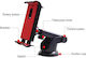 Phone Car Holder Car Mobile Mount with Adjustable Hooks Red