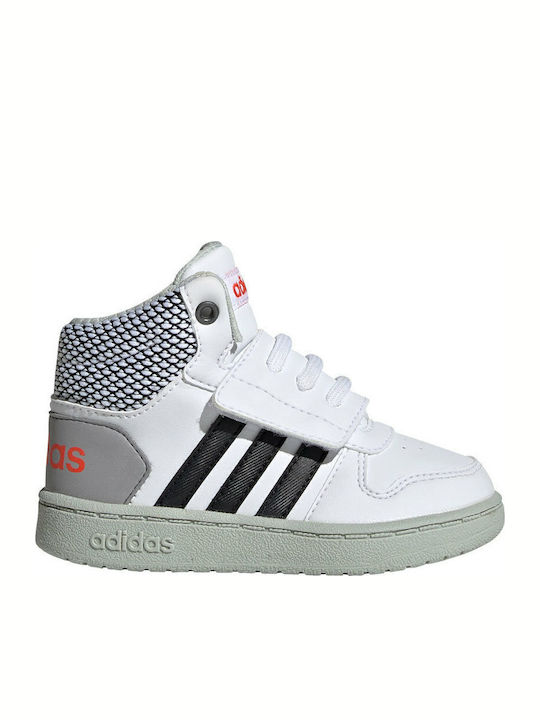Hoops Mid 2.0 I Αθλητικά Παιδικά Παπούτσια Μπάσκετ με Σκρατς Λευκά