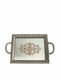 Karvounis Wedding Glass Tray with Silver Mirror