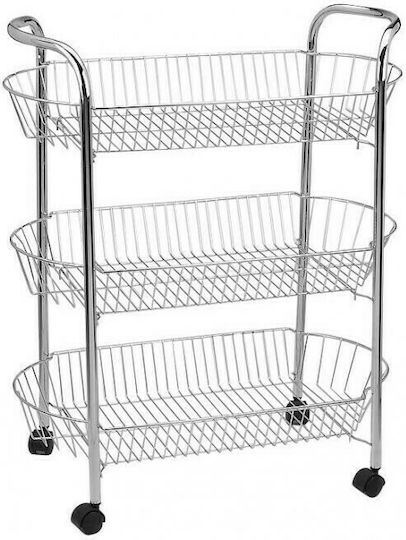 Venus Metallic Food Rack 3 Tiers Silver 18446