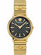 Versace V-Circle Дамски Часовник 38mm Кварцов с Златна Метална Верижка