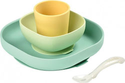 Beaba Feeding Set made of Silicone Multicolour 4pcs