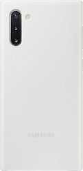Samsung Leather Cover Umschlag Rückseite Leder Weiß (Galaxy Note 10) EF-VN970LWEGWW