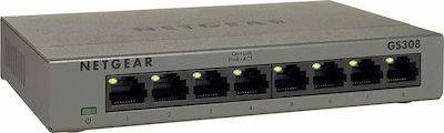 NetGear GS308 Unmanaged L2 Switch with 8 Gigabit (1Gbps) Ethernet Ports