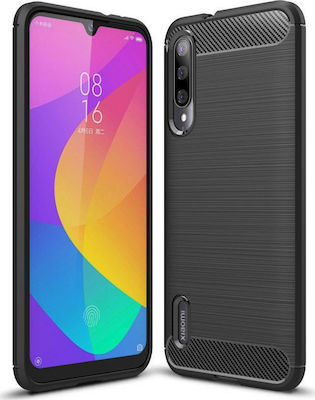 Hurtel Carbon Silicone Back Cover Black (Xiaomi Mi A3)