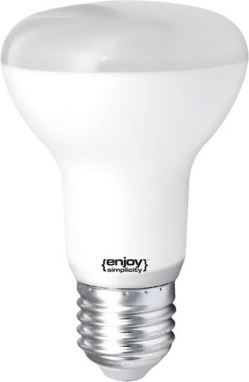 Elvhx Λάμπα LED 4.9W 99mm για Ντουί E27 και Σχήμα R63 Θερμό Λευκό 600lm