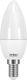 Elvhx LED Bulb 5.5W 100mm for Socket E14 and Shape B35 Cool White 490lm