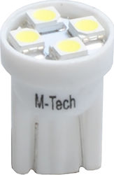 M-Tech Λάμπα Αυτοκινήτου & Μοτοσυκλέτας T10 / W2.1X9.5D / W5W LED Λευκό 12V 1τμχ