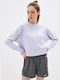 Dri-FIT W Nk Dry Flc Get Fit Lux Crw Damen Sweatshirt Fleece Lila