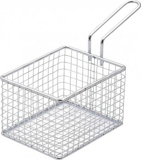 Espiel Deep Fry Basket Serving Basket Metallic with Dimensions 20.5x12x8cm 1pcs