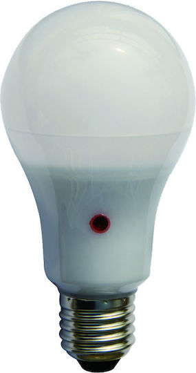 Redled LED-Lampe 10W für Fassung E27 und Form A60 Warmes Weiß 800lm mit Fotokontrolle