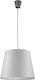 TK Lighting Maja Pendant Light Single-Light Bell for Socket E27 Gray