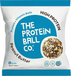 The Protein Ball Co. Snack Whey Balls Protein with Flavour Peanut Butter Sugar Free 45gr 6pcs