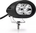 LED Headlight Universal 10-30V 20W 7.4cm with White Lighting 1pcs