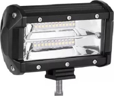 Προβολέας Αυτοκινήτου σε Σχήμα Μπάρας LED Universal 10-30V 72W 13cm με Λευκό Φωτισμό 1τμχ