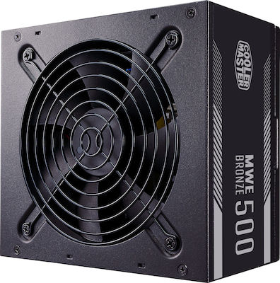 CoolerMaster MWE 500 rev. 2.0 500W Λευκό Τροφοδοτικό Υπολογιστή Full Wired 80 Plus Standard