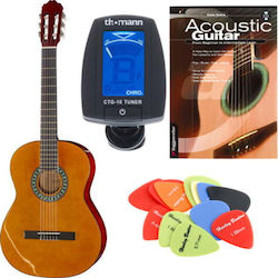 Startone Clasic Chitară 4/4 Concert Guitar Set 1 English Natural