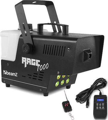 BeamZ Rage 1000LED Nebelmaschine LED 1000W mit Drahtlos / Verkabelt Fernbedienung und Möglichkeit zur Verbindung mit einer Lichtkonsole