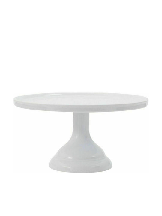 A Little Lovely Company Τουρτιέρα Πλαστική με Πόδι Λευκή 23.5x23.5x12εκ.