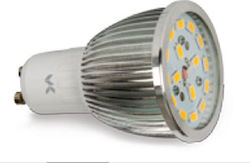 VK Lighting VK/05012G/W Λάμπα LED 8W για Ντουί GU10 Θερμό Λευκό